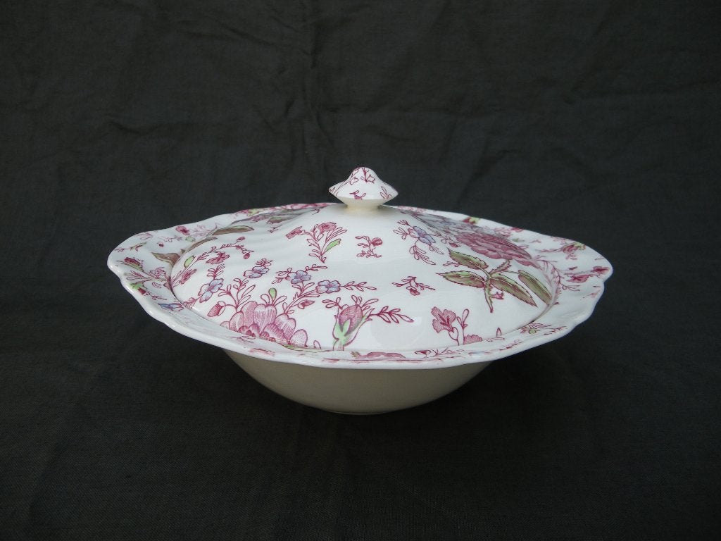Johnson Brothers/Bros ROSE CHINTZ Schaal met deksel, Overige merken, Ophalen of Verzenden, Overige stijlen, Aardewerk