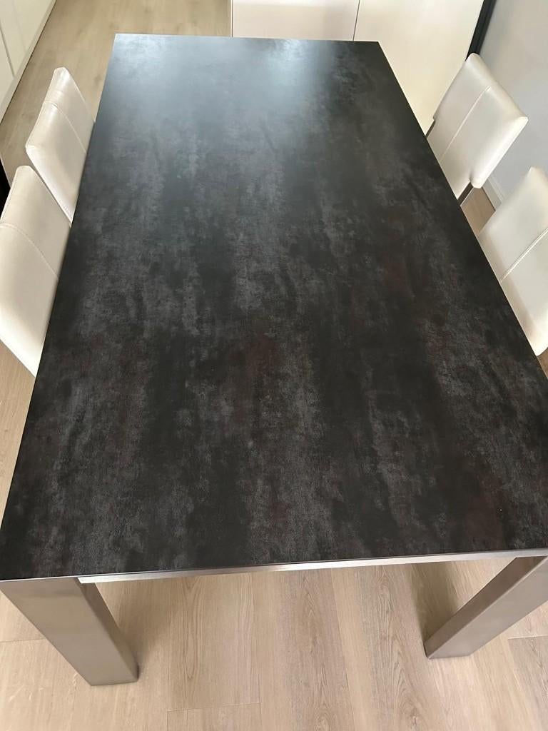 Te Koop eetkamertafel Bert Plantagie, Ophalen, Gebruikt, 50 tot 100 cm, Vijf personen of meer