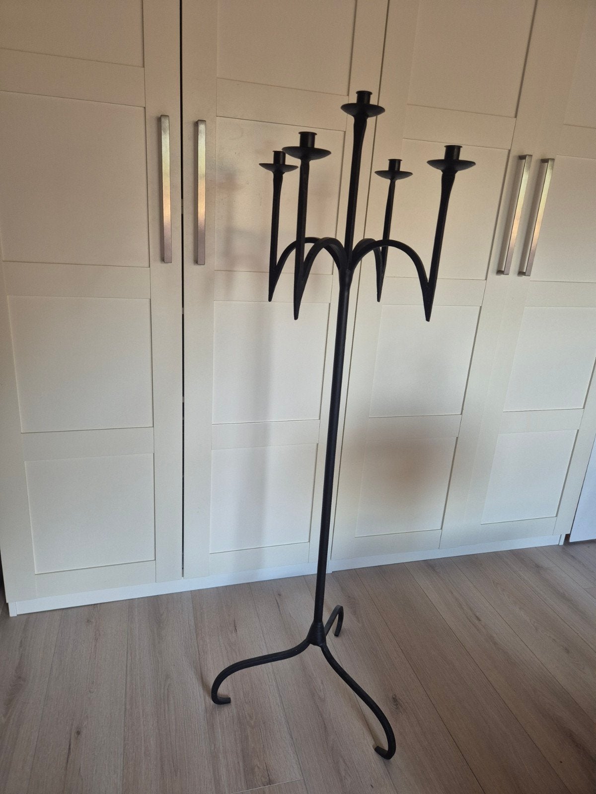 Handgesmede kandelaar 140cm hoog, Ophalen, Overige materialen