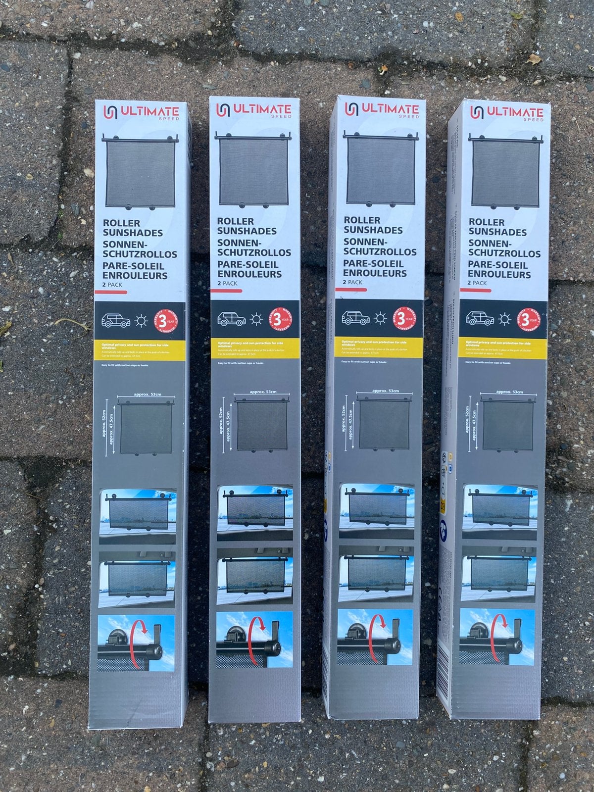 Ultimate Speed zonnerolgordijnen voor in de auto, Auto diversen, Auto-accessoires, Nieuw, Ophalen of Verzenden