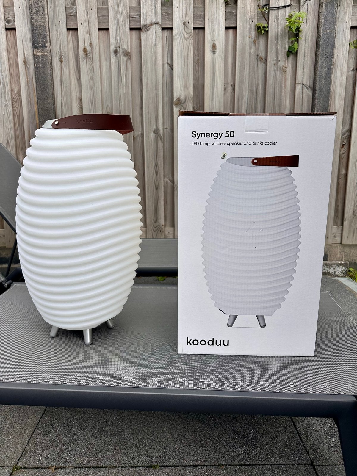Kooduu Synergy 50 LED lamp, draadloze speaker en koeler, Ophalen, Wit, Overige merken, Kunststof