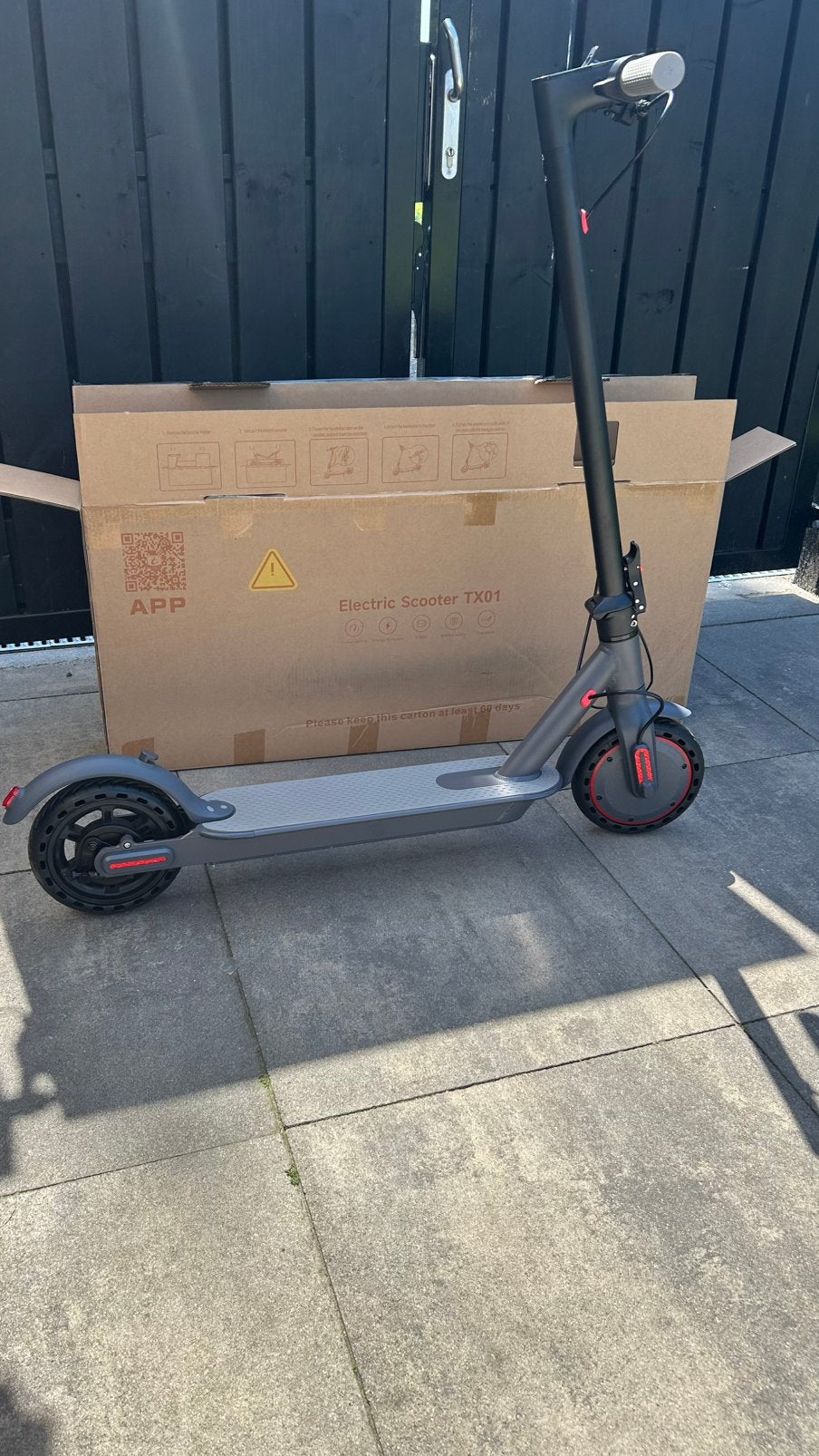 Elektrische Step TX01 (Nieuw in doos!) – Met App en Oplader, Fietsen en Brommers, Steps, Ophalen of Verzenden, Nieuw, Elektrische step (E-scooter)