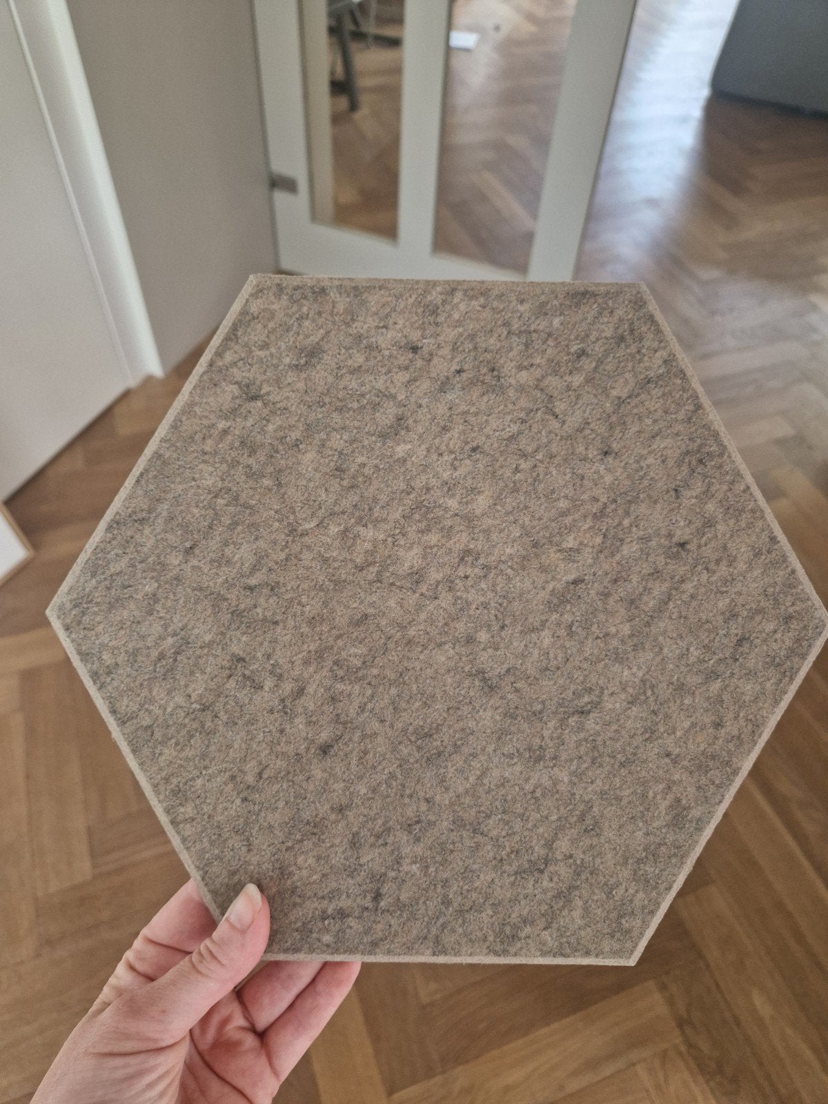 Honingraat vilten wandtegel, gloednieuw, Ophalen, Nieuw, Beige, Rond