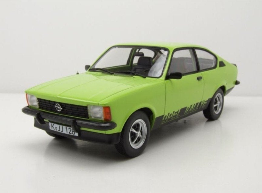 1:18 Opel Kadett C Coupé 2.0 Ralley uit 1977 Groen Norev, Hobby en Vrije tijd, Modelauto's | 1:18, Ophalen of Verzenden, Nieuw