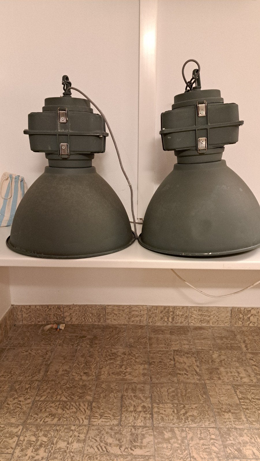 Industriële hanglamp - Vintage fabriekslamp, Ophalen