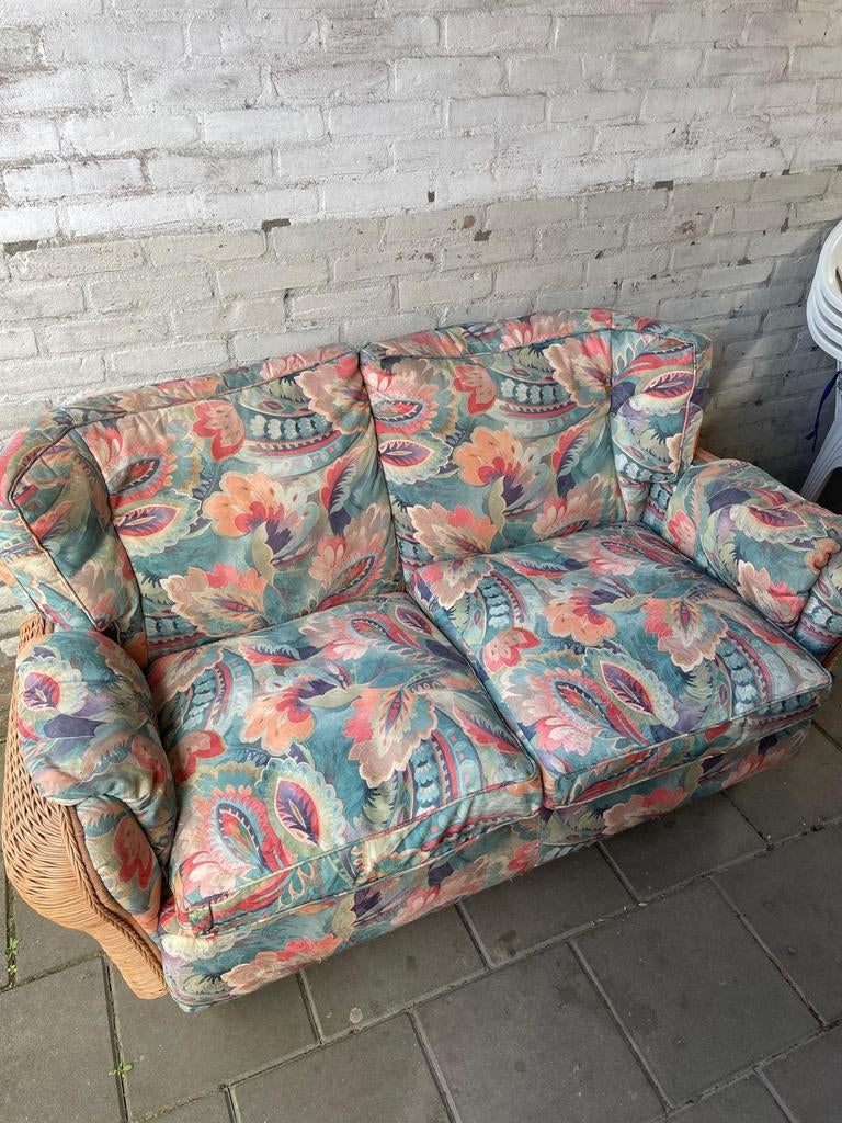 Gratis af te halen bankje, Ophalen of Verzenden, Gebruikt, Tweepersoons, 190 cm of minder