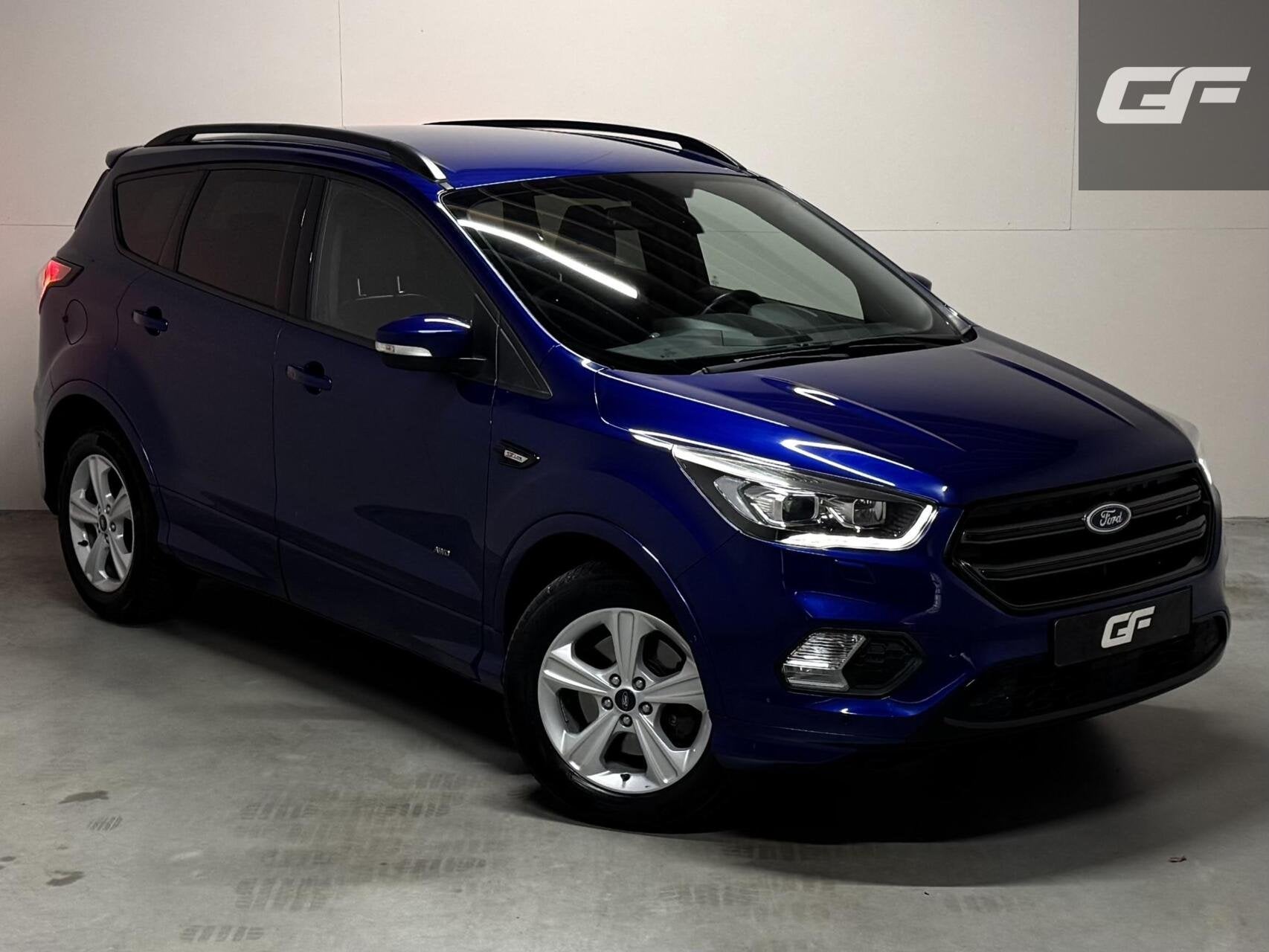 Ford Kuga 1.5 EcoBoost Titanium 4x4 Sony Carplay Camera Trek, Auto's, Ford, Automaat, 4 cilinders, Blauw, 1586 kg