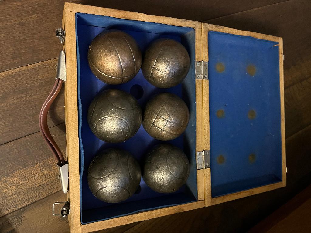 Jeu de boule set ik koffer, Ophalen, Gebruikt