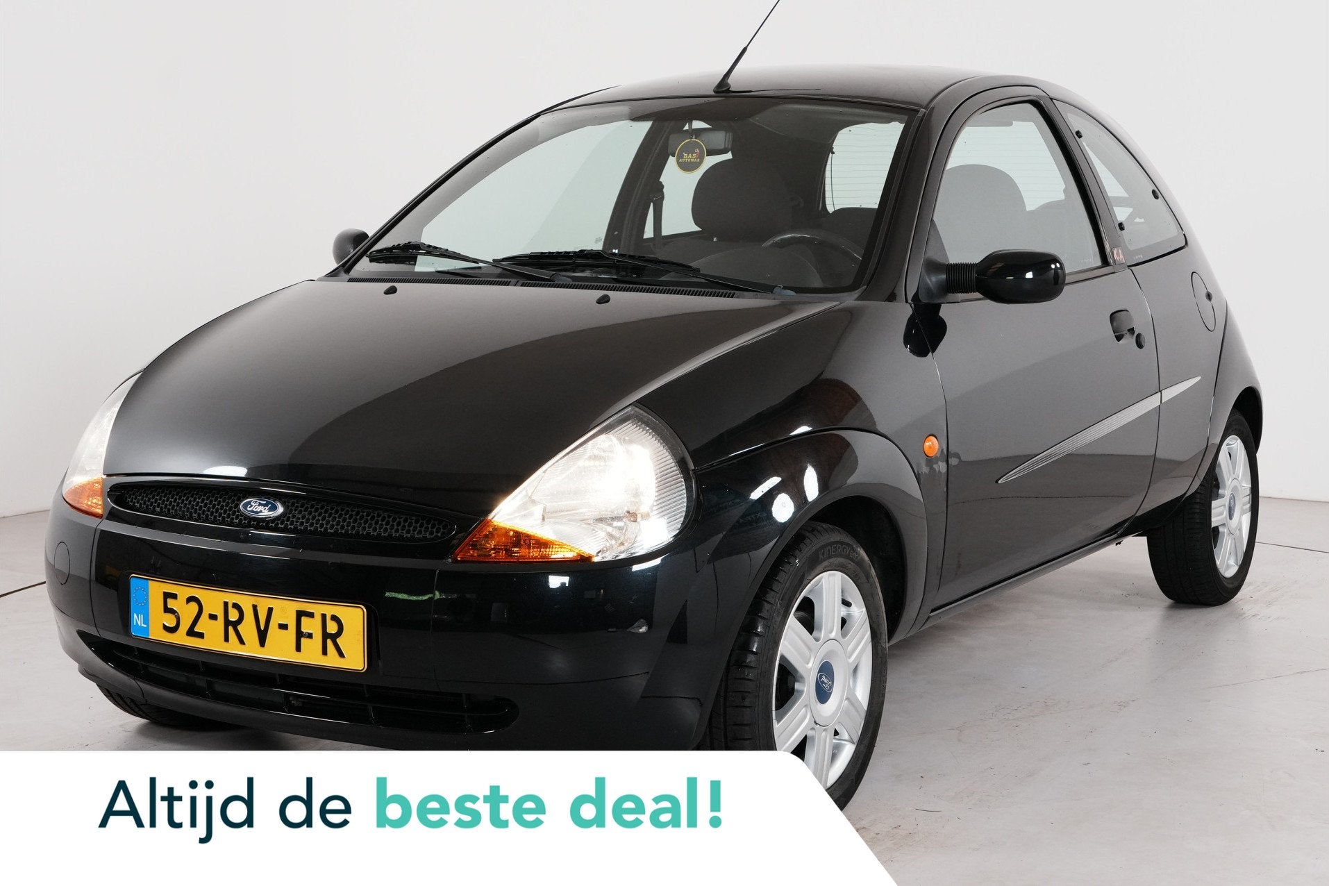 Ford Ka 1.3 Appel | Airco | Centraal | str Bekr. | Lmv |, Auto's, Voorwielaandrijving, 1299 cc, Gebruikt, 31 €/maand