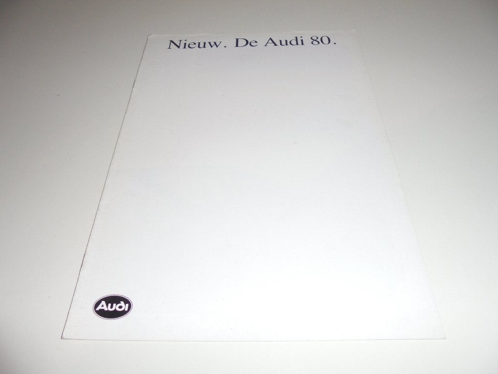 brochure Audi 80  1987, Ophalen of Verzenden, Gelezen, Audi