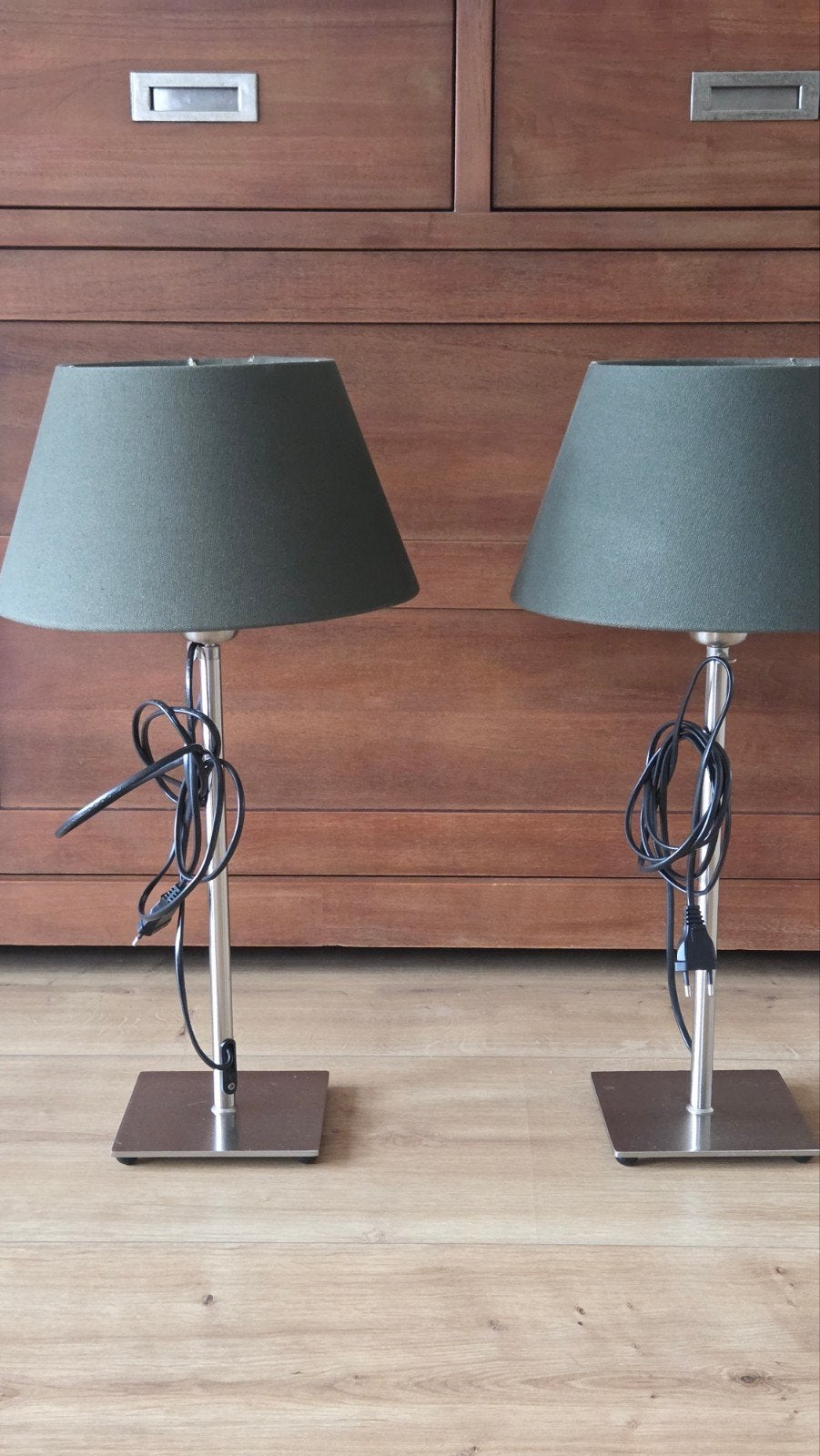 Ikea Tafellampen - Verstelbaar, Groen, Set van 2,, Huis en Inrichting, Groen, Ophalen of Verzenden, IKEA, Gebruikt