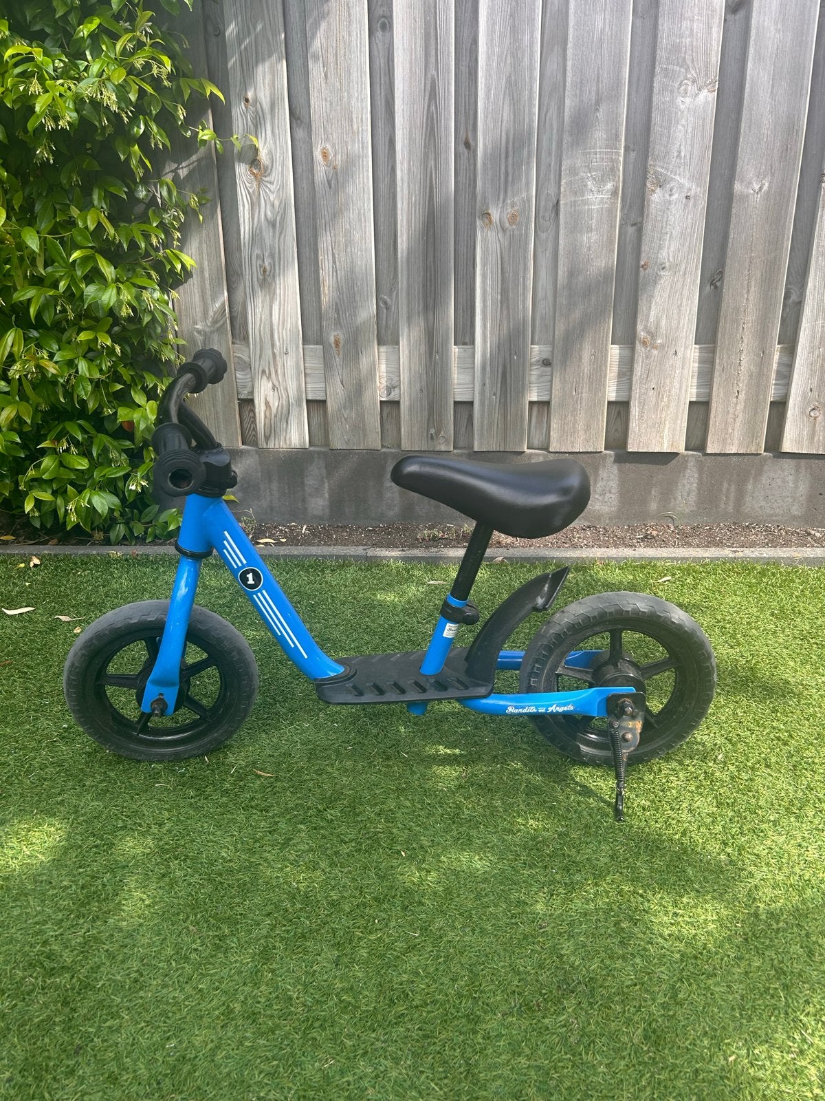 Blauwe bandit and angels loopfiets, zo goed als nieuw, Ophalen, Zo goed als nieuw, Minder dan 16 inch