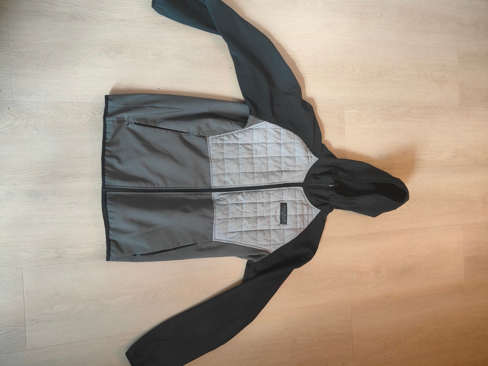 McKenzie tussenjas met capuchon - Grijs/Zwart, Kleding | Heren, Ophalen, Overige maten, McKenzie, Grijs