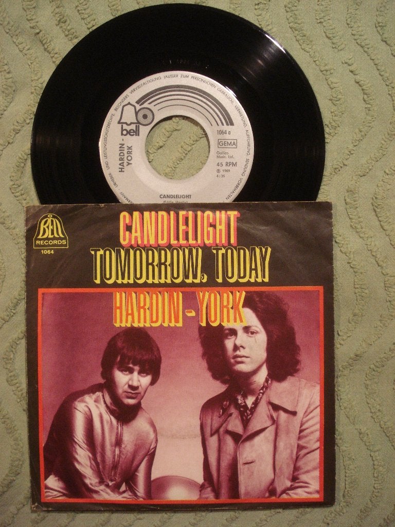 Hardin-York 7" Vinyl Single: ‘Candlelight’ (Duitsland), Cd's en Dvd's, Ophalen of Verzenden, Zo goed als nieuw, 7 inch, Pop