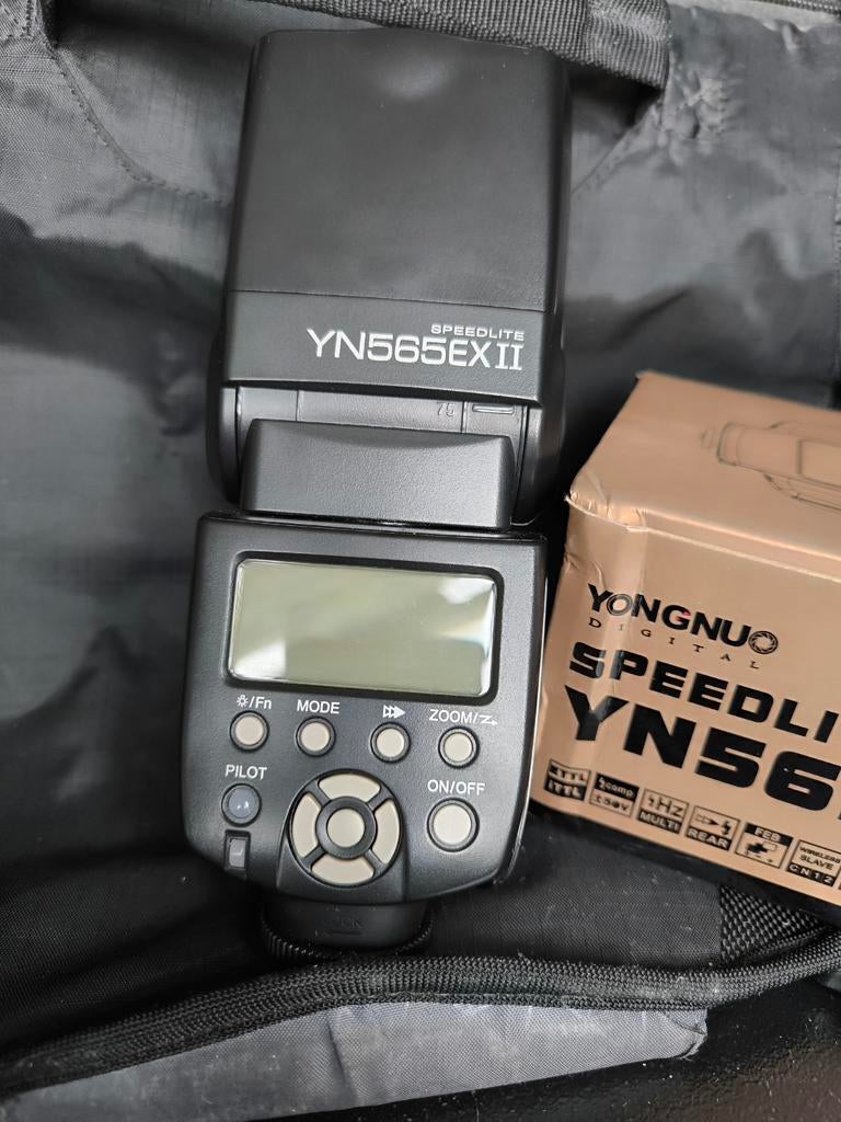 Yongnuo Speedlite YN565EX II flitser voor Canon, Ophalen of Verzenden, Zo goed als nieuw, Overige merken, Kantelbaar