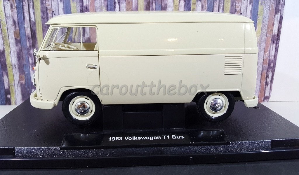 Volkswagen VW T1 Creme 1:18 Welly, Hobby en Vrije tijd, Verzenden, Nieuw, Auto, Welly