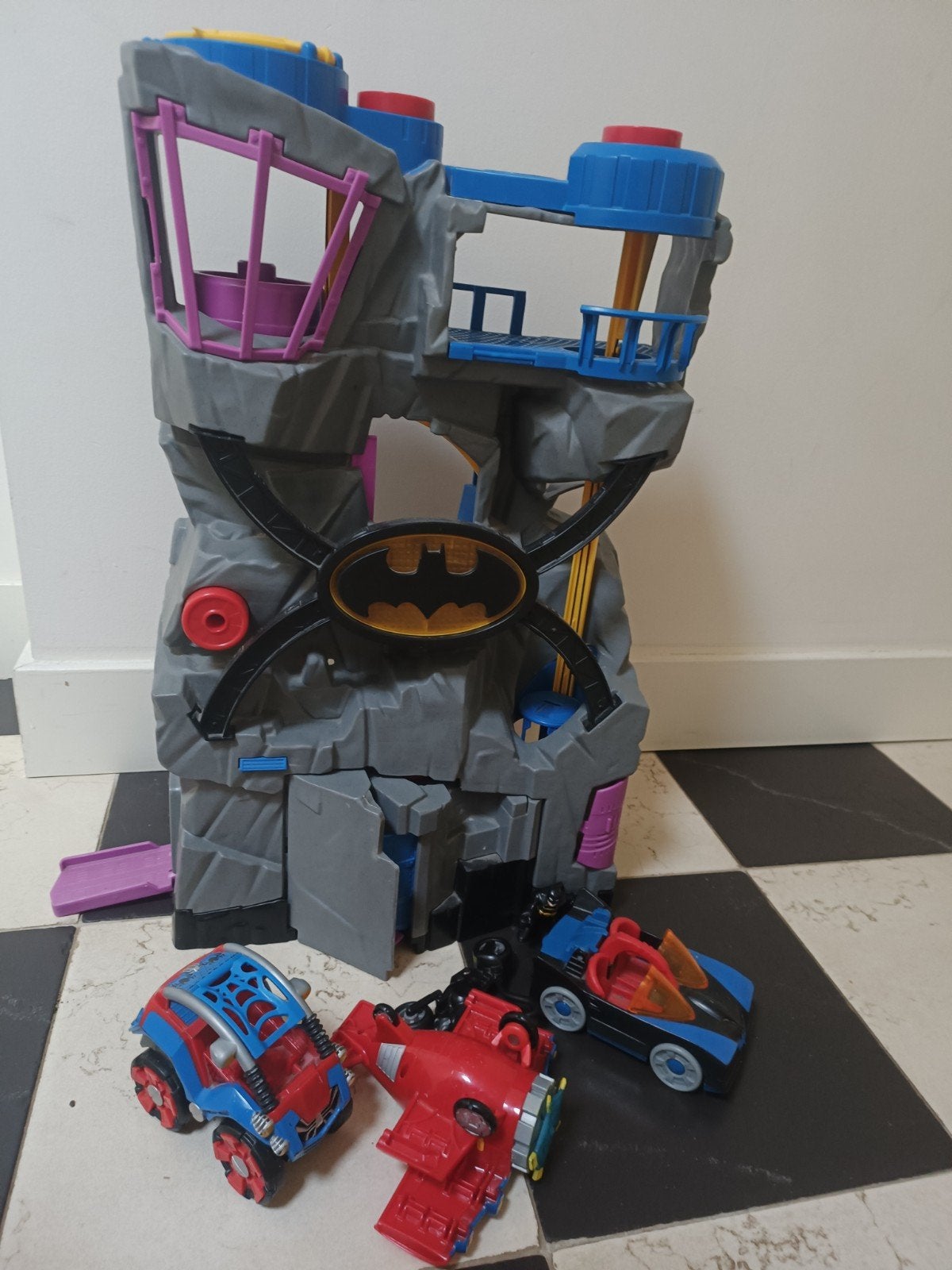 Batman Batcave Speelset met Voertuigen, Kinderen en Baby's, Speelgoed | Actiefiguren, Ophalen, Gebruikt