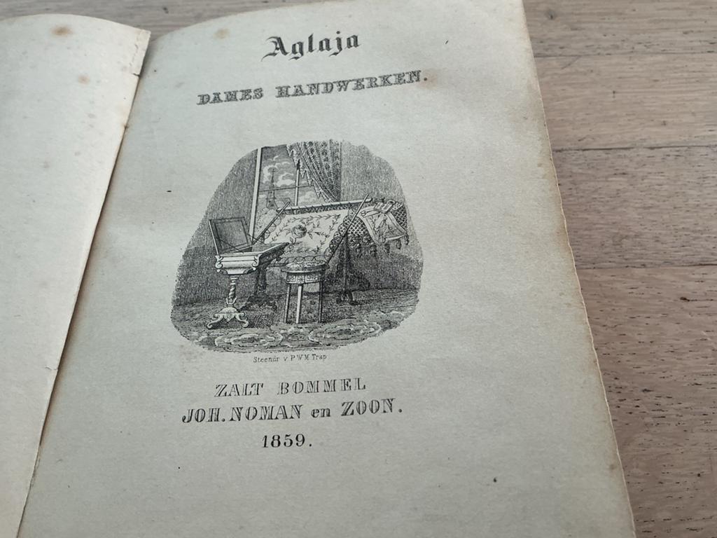 Aglaja Dames Handwerken 1859 - Antiek Mode Tijdschrift, Ophalen of Verzenden, Gelezen