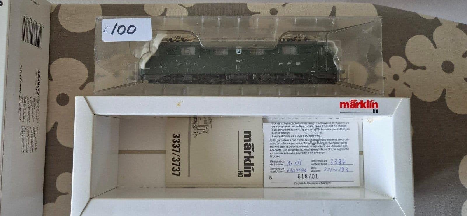 Märklin H0 1:87 SBB Locomotief, Locomotief, Gelijkstroom of Wisselstroom, Ophalen of Verzenden, Zo goed als nieuw