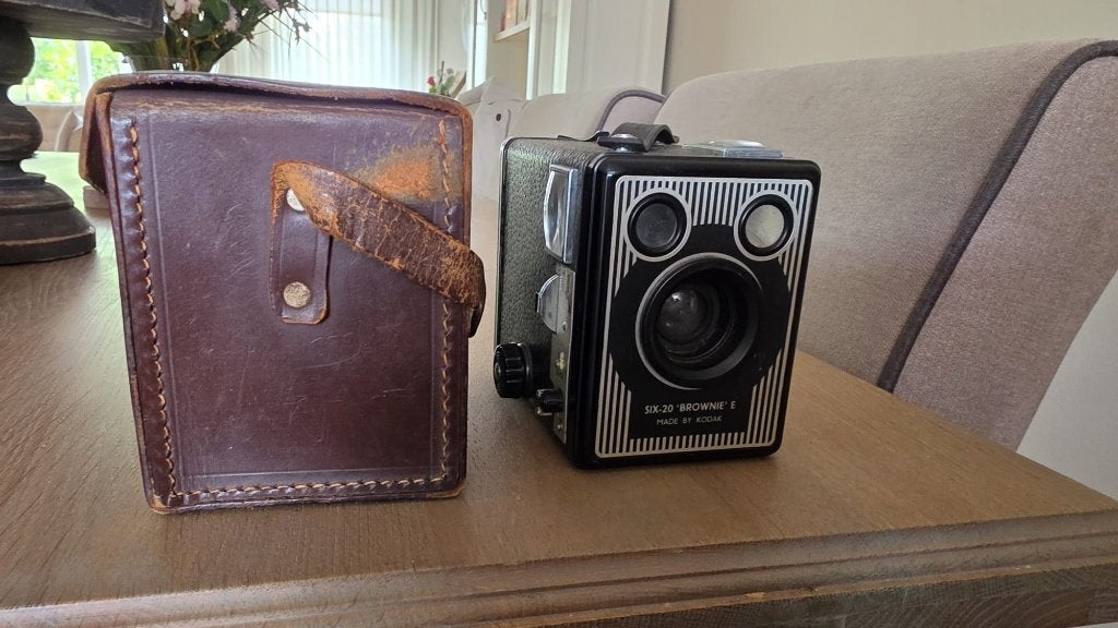 Kodak Brownie Six-20 Camera Model E, Audio, Tv en Foto, Ophalen, Gebruikt, Polaroid, Kodak