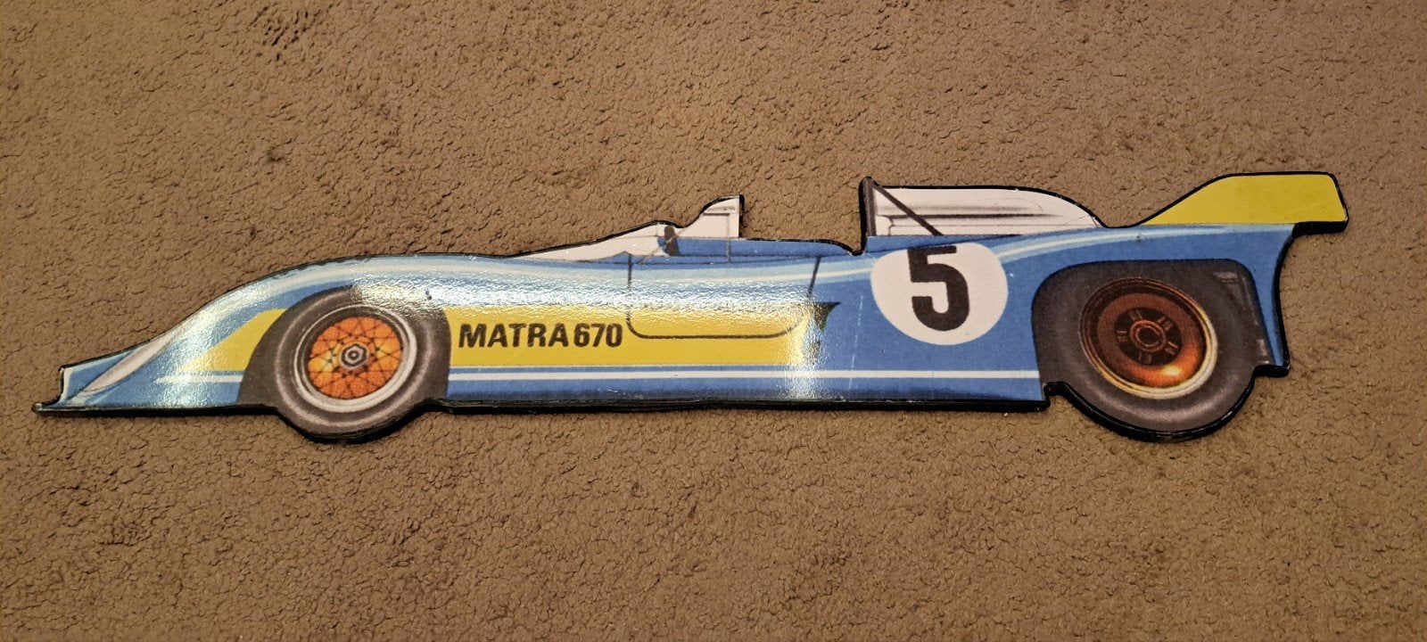Vintage Matra 670 Raceauto Wanddecoratie, Gebruikt, Hout, Vintage, Decoratieobject