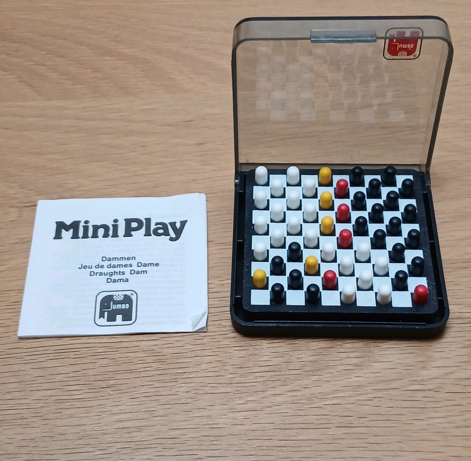 Mini dammen, Een of twee spelers, Ophalen of Verzenden, Nieuw, Jumbo