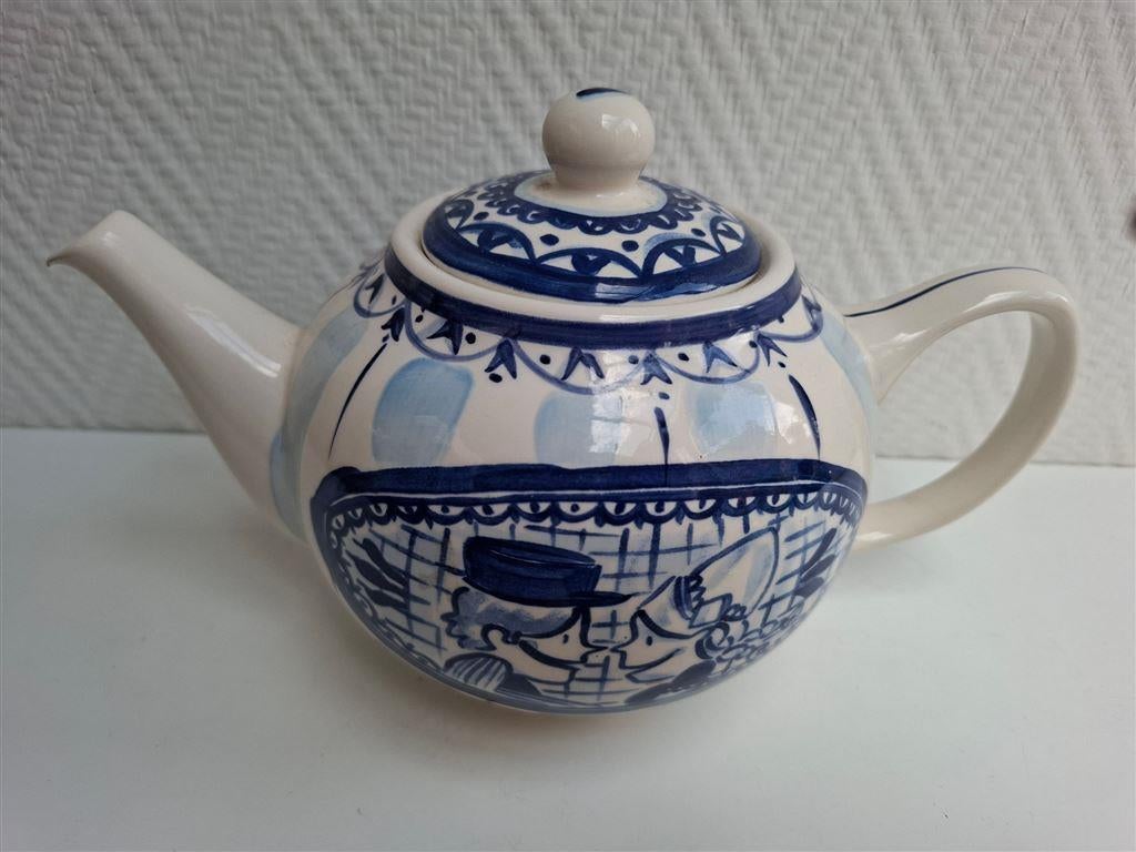 Blond Amsterdam blauw, taartschaal, theepot, kaasplank etc., Ophalen of Verzenden, Zo goed als nieuw, Bord(en), Wedgwood