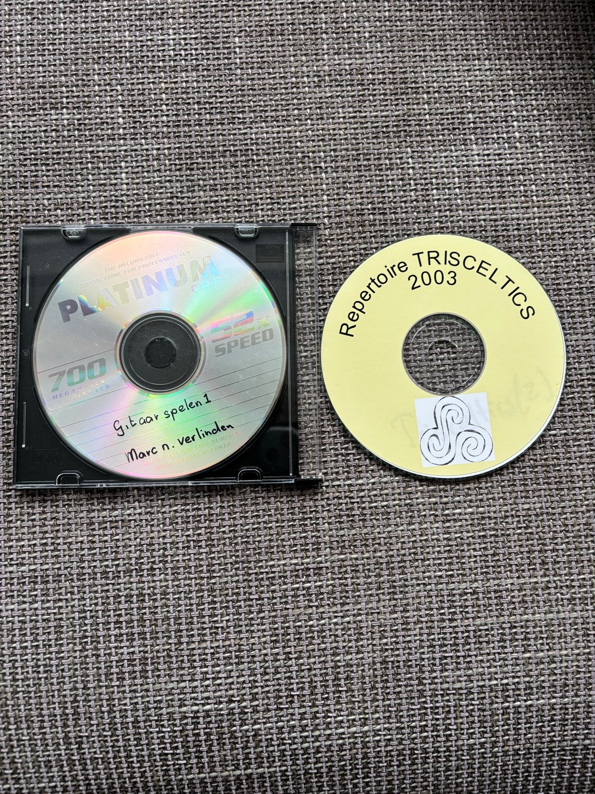 2 CD's: Gitaar spelen 1 & Repertoire TRISCELTICS 2003, Ophalen of Verzenden, Gebruikt, Overige typen