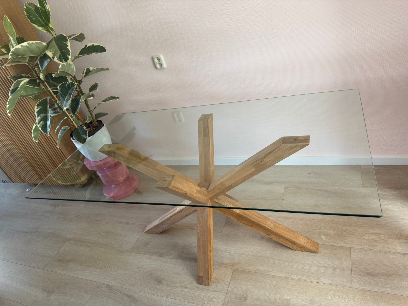 Eettafel, Ophalen, Zo goed als nieuw, Rechthoekig, 50 tot 100 cm