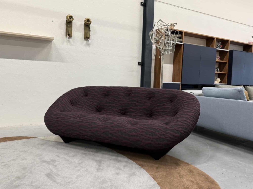 Nieuw Ligne Roset Ploum Bank Sea Aubergine design 204, 100 tot 125 cm, Ophalen of Verzenden, Rechte bank, Ligne roset