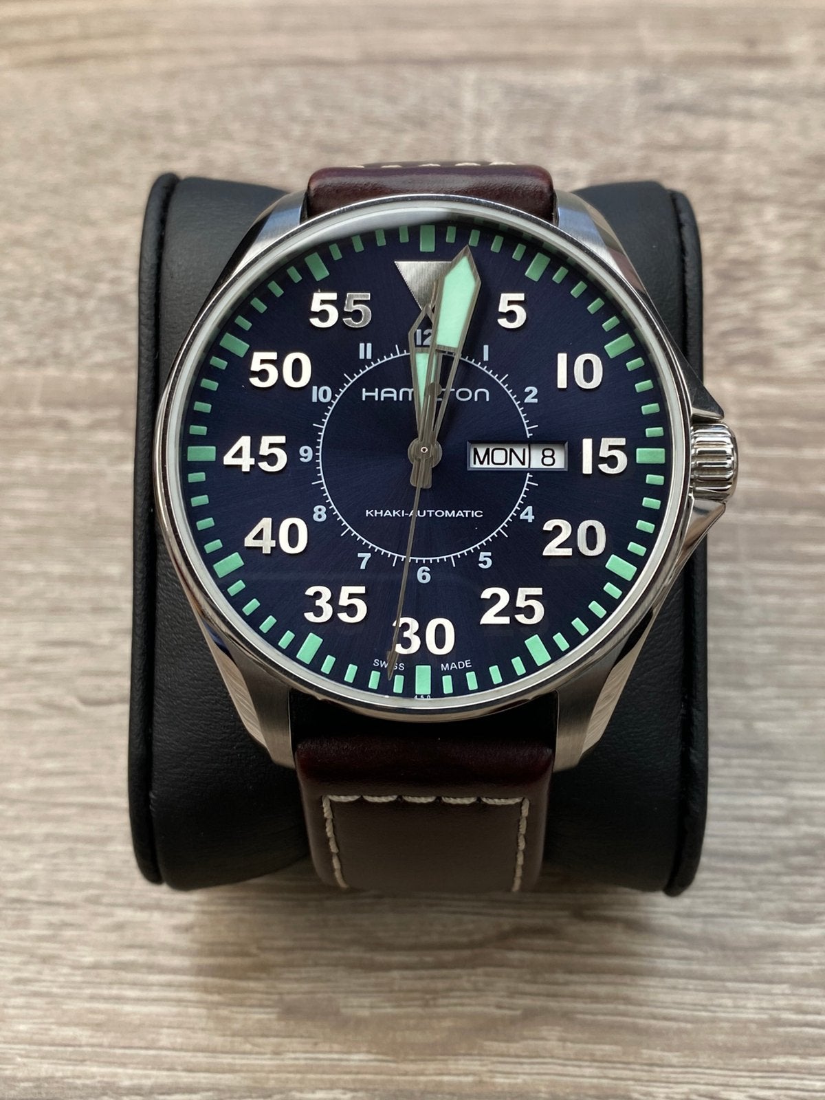 Hamilton Khaki Aviation Pilot Automatic, Ophalen of Verzenden, Zo goed als nieuw