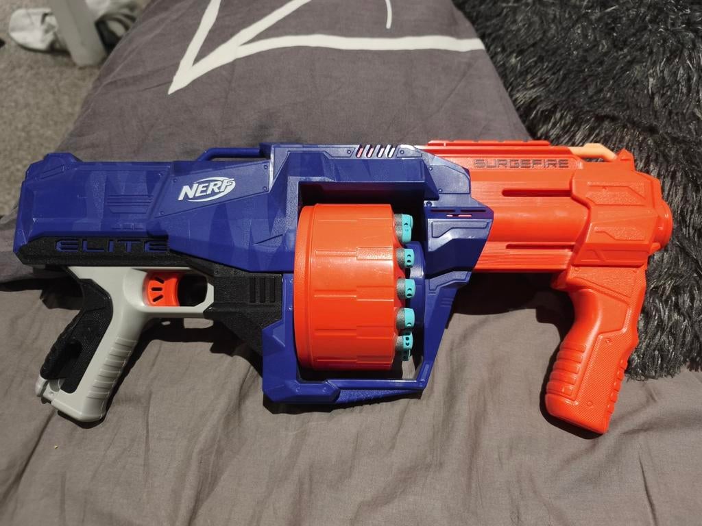 Nerf surgefire elite, Ophalen, Gebruikt