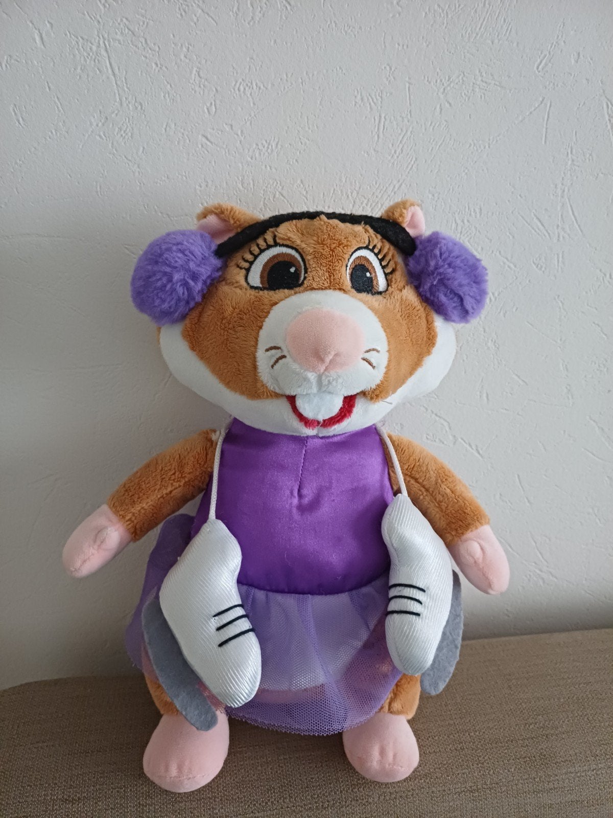 AH Knuffel Hamster met Paarse Kleding, Albert Heijn, Hamster, Ophalen of Verzenden, Zo goed als nieuw