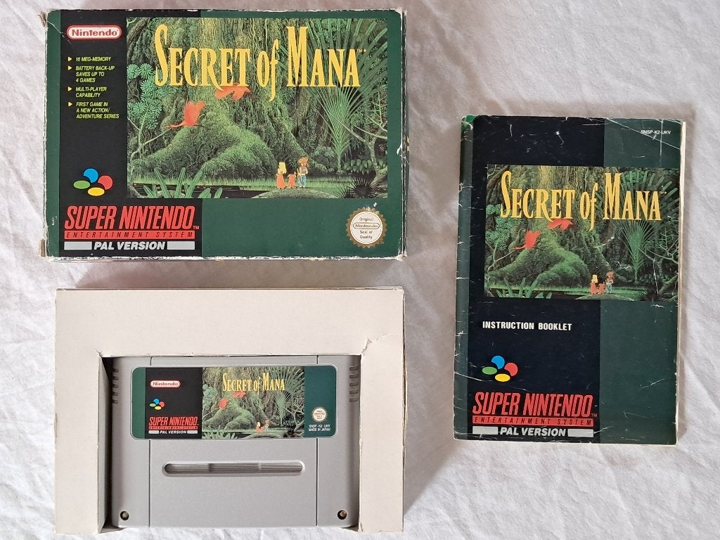 Secret of Mana - Super Nintendo SNES UKV Versie, Spelcomputers en Games, Games | Nintendo Super NES, Gebruikt, Role Playing Game (Rpg)