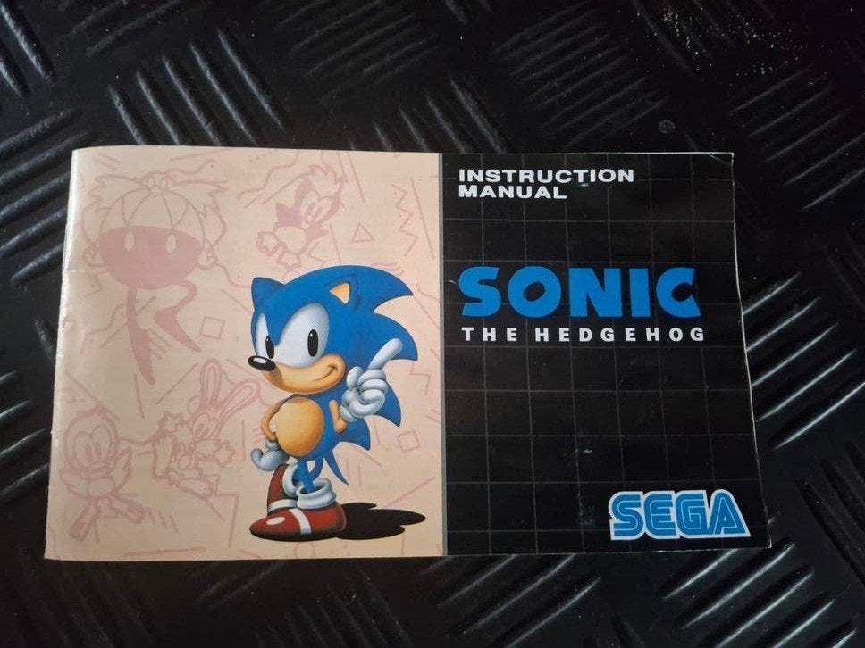 Sonic the Hedgehog handleiding Sega Master System/Mega Drive, Spelcomputers en Games, Ophalen of Verzenden, Gebruikt, Platform