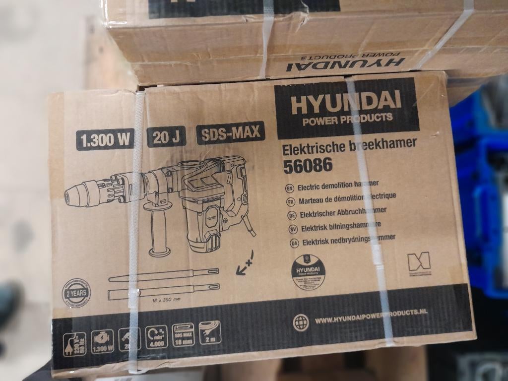 Nieuwe Hyundai Breekhamer, Ophalen, 600 watt of meer, Boor- en/of Breekhamer, Solargroothandel