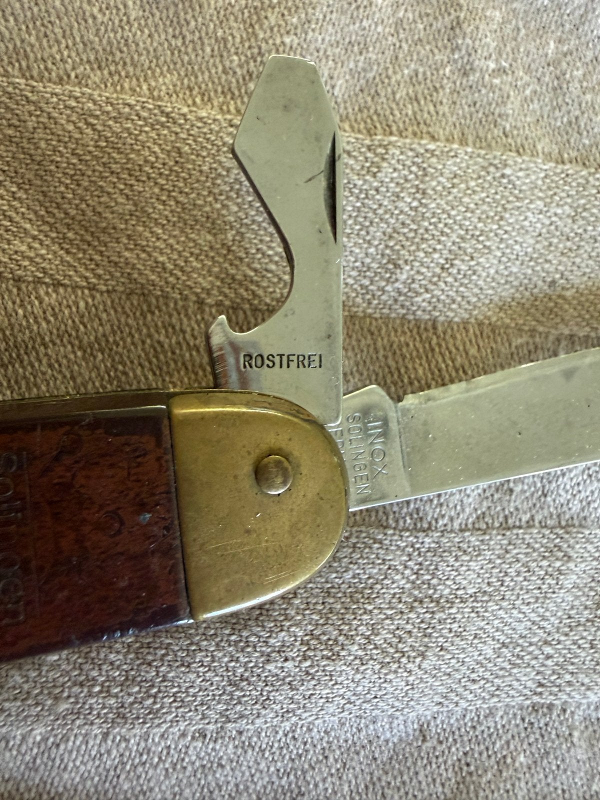 Vintage Solingen Inox zakmes met meerdere functies, Ophalen of Verzenden