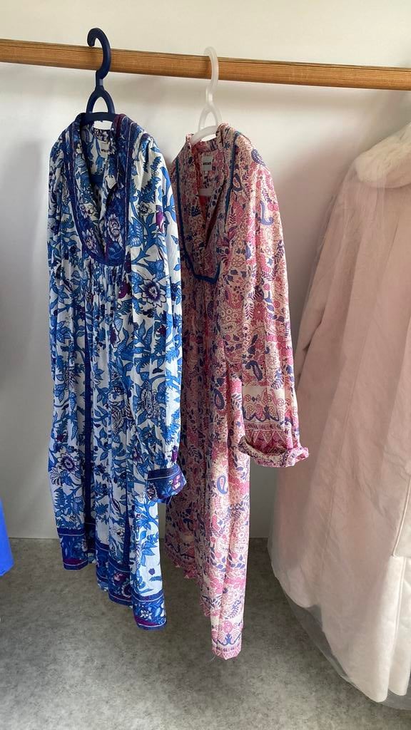 2 x ANTIK BATIK XS + 1 x maat 36 jurk blauw, Blauw, Ophalen of Verzenden, Zo goed als nieuw, Maat 34 (XS) of kleiner