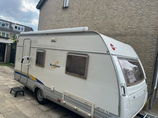 Te Koop caravan Burstner Ventana 410 TS. Vraagprijs € 8000,-, Particulier, Bürstner, 750 - 1000 kg, Dwarsbed