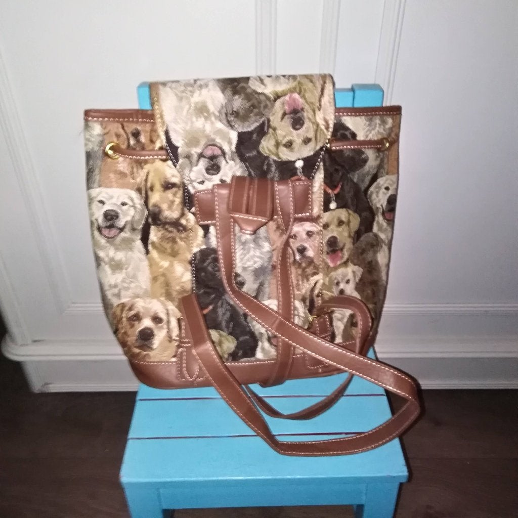 Rugzakjes met Labrador en poezen afbeeldingen - Signare, Gebruikt, 25 tot 40 cm, 30 tot 45 cm, Ophalen