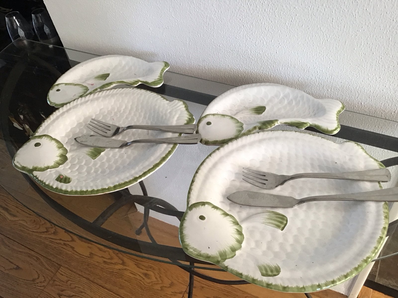 Set van 2 borden en zij place  - Zo goed als nieuw, Keramiek, Ophalen of Verzenden, Zo goed als nieuw, Bord(en)