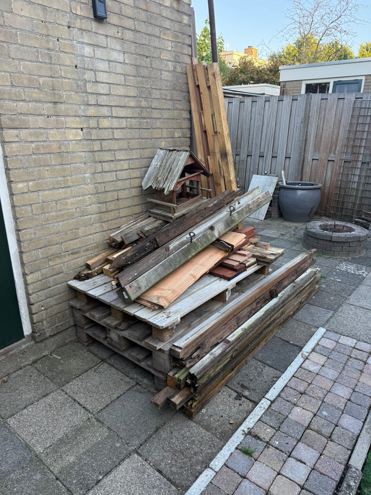 Resthout, diversen soorten, Doe-het-zelf en Verbouw, Ophalen, Minder dan 25 mm, Zo goed als nieuw, Pallet