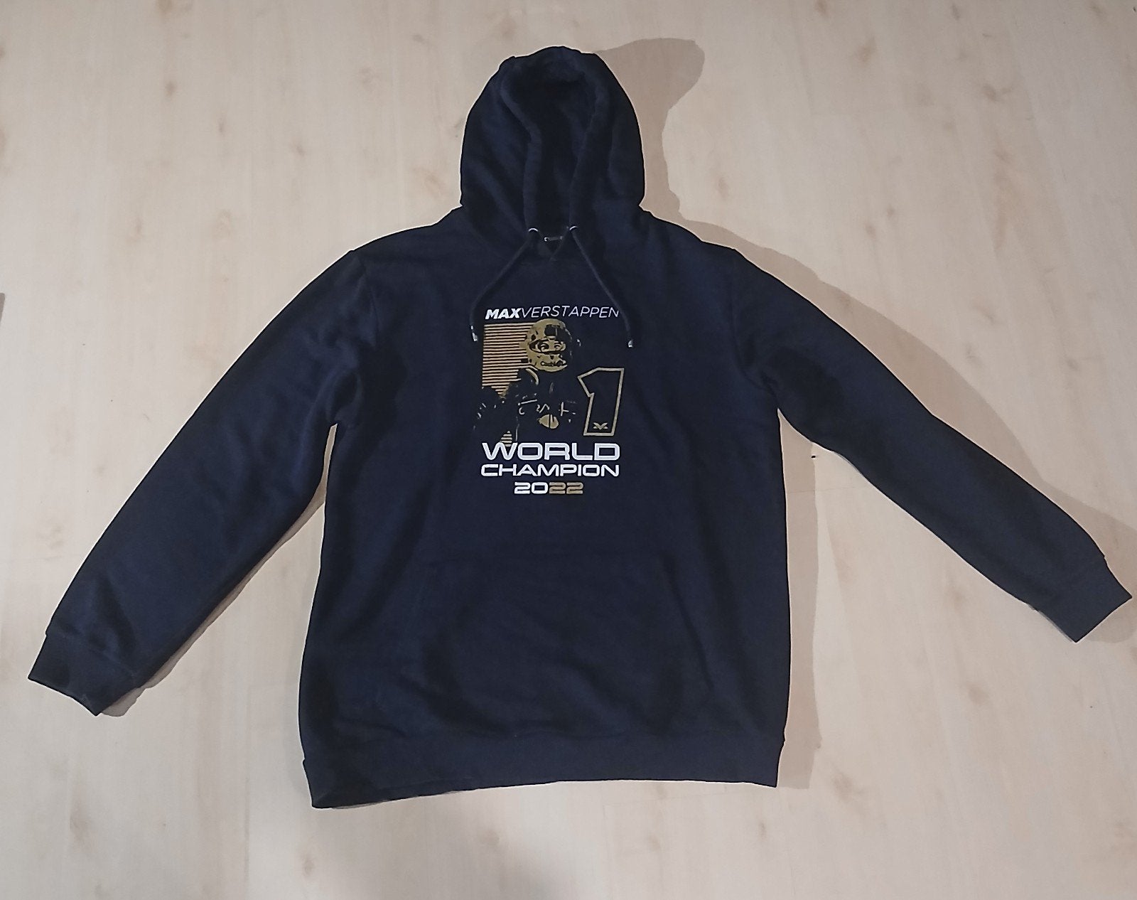 Max Verstappen World Champion 2022 Hoodie - Maat XL, Zwart, Maat 56/58 (XL), Max Verstappen, Ophalen of Verzenden