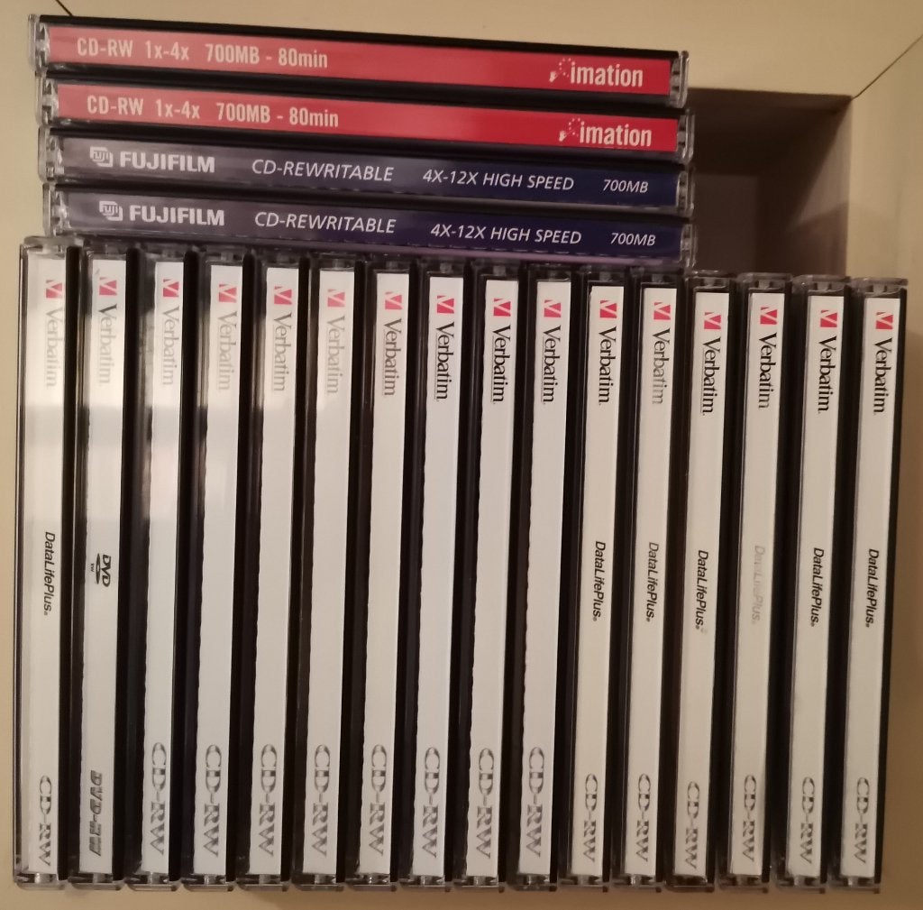 20 a merk cdrws verschillend merk, verbatim, fuji, imation, Computers en Software, Herschrijfbaar, Cd, Ophalen of Verzenden, Zo goed als nieuw