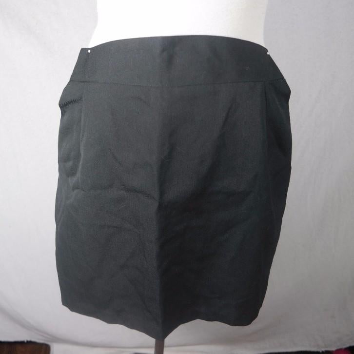 Zwarte minirok.55% wol.Mt 38.Merk Vertigo, Kleding | Dames, Maat 38/40 (M), ., Zwart, Ophalen of Verzenden