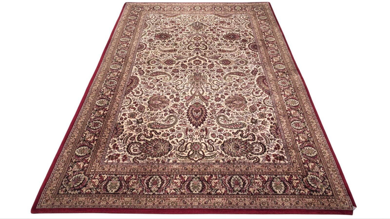 Vintage Perzisch wol Sarough vloerkleed floral red 200x298cm, Klassiek Perzisch Vintage oosters Hype, 150 tot 200 cm, 200 cm of meer