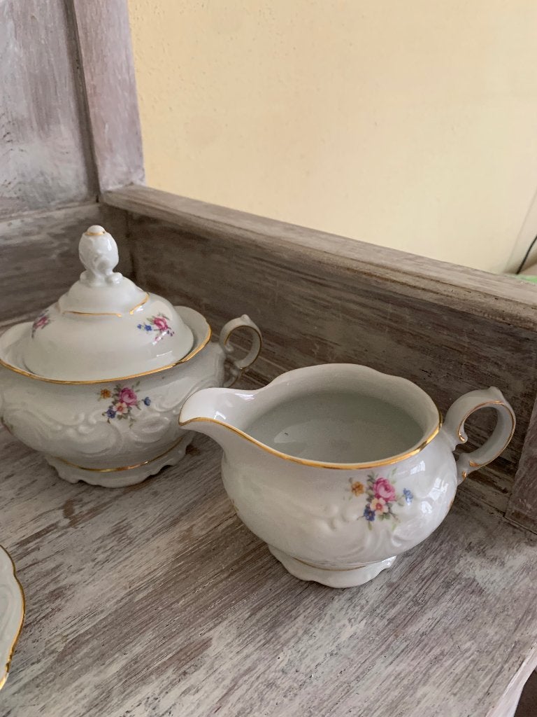 Brocant servies, Antiek en Kunst, Antiek | Servies compleet, Ophalen of Verzenden