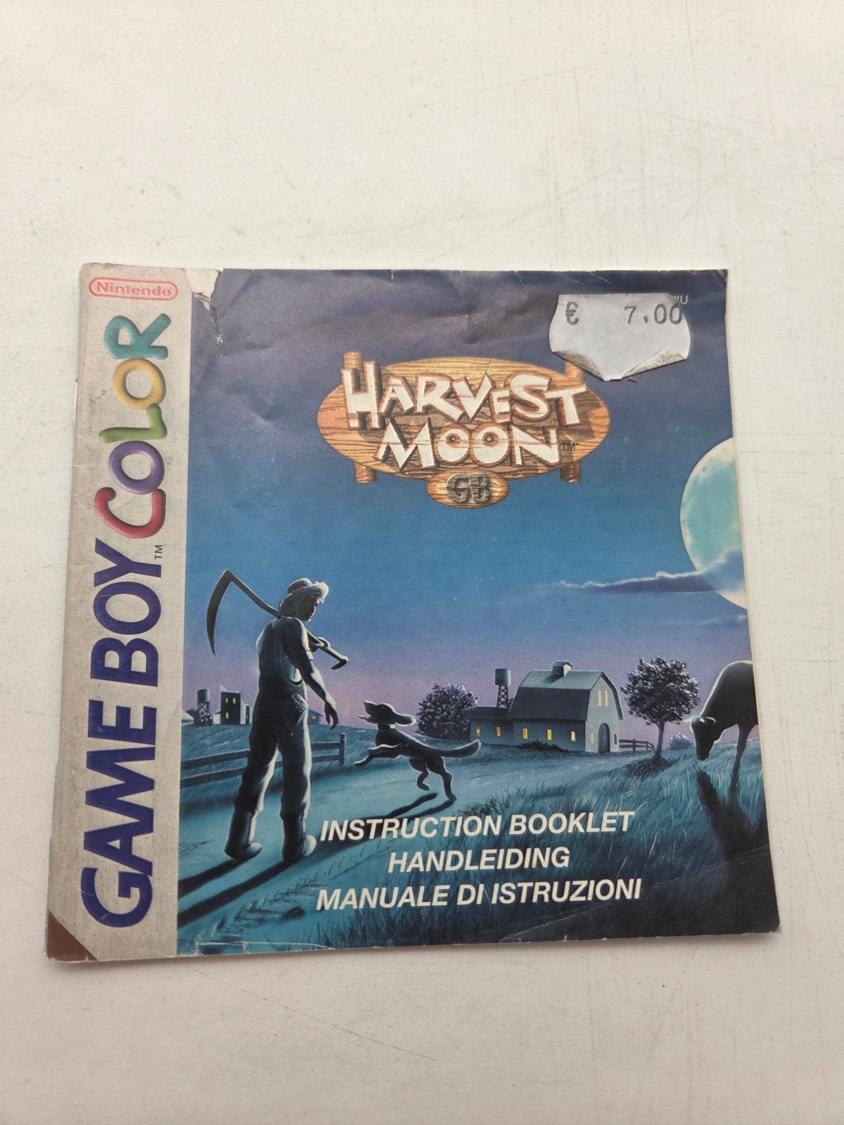 Harvest Moon GB - Game Boy Color Handleiding, Spelcomputers en Games, Games | Nintendo Game Boy, Nintendo, Gebruikt, Ophalen of Verzenden