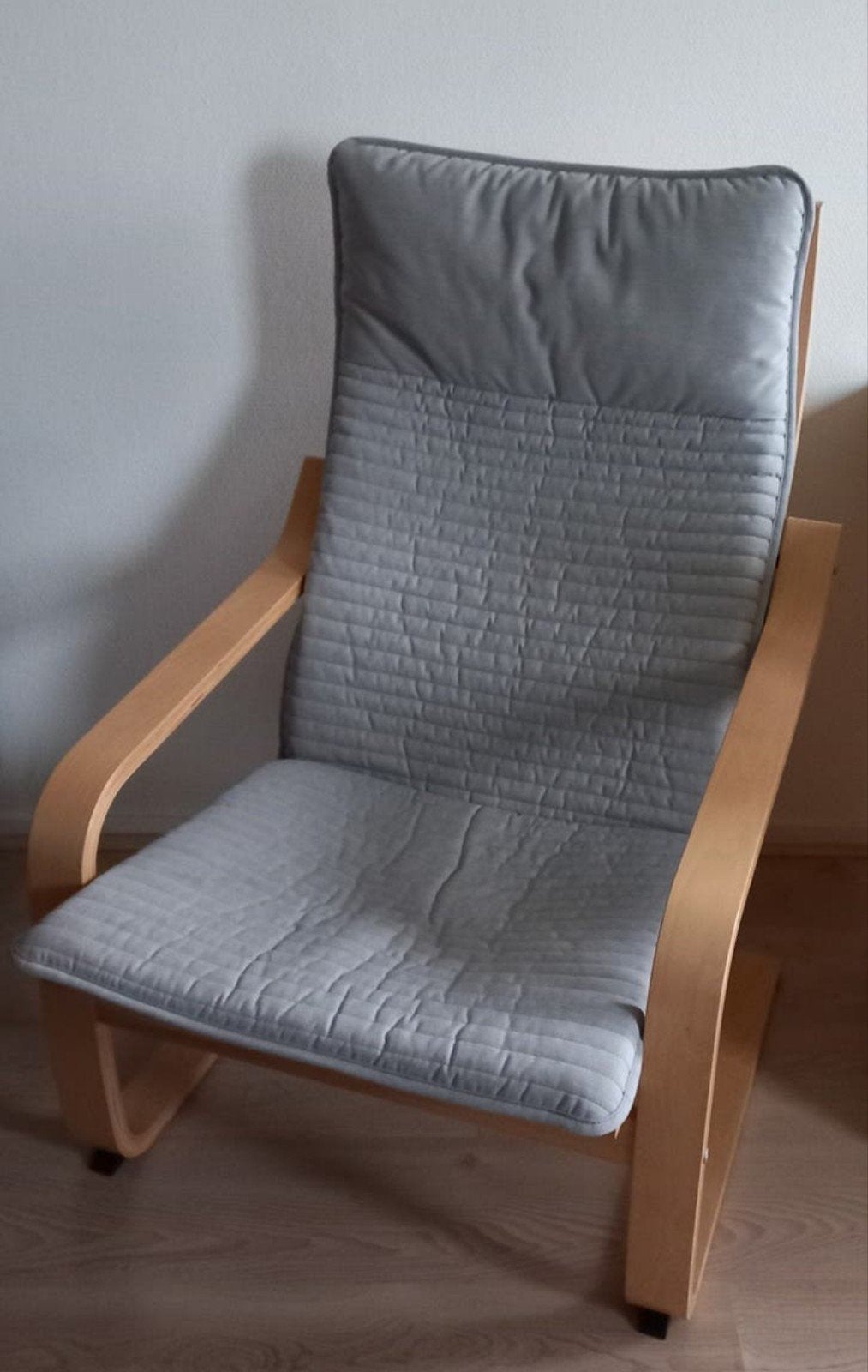 IKEA Poäng Schommelstoel met Wasbare Hoes, Huis en Inrichting, Stoelen, Ophalen, Gebruikt, Modern, Scandinavisch, Stof