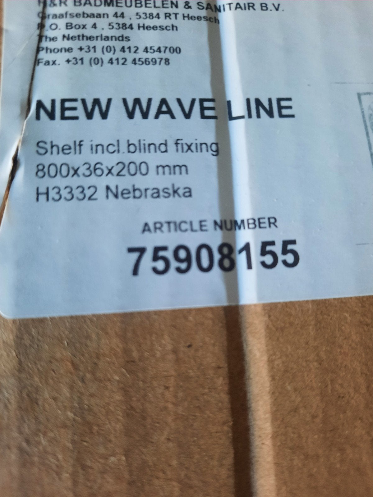Nieuwe wandplanken 800x36x200 mm met blinde bevestiging, Ophalen, Nieuw